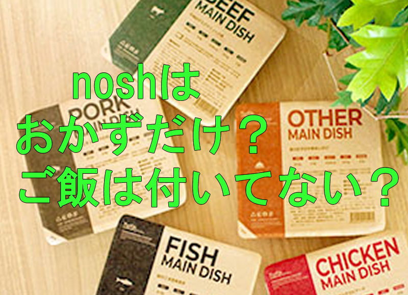 ナッシュのメニューはご飯は付いてる？