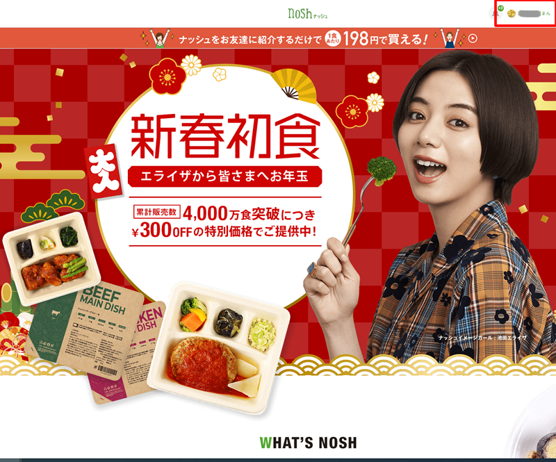 ナッシュの公式サイト