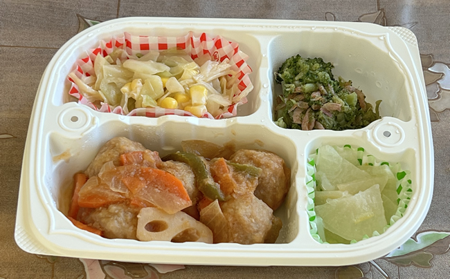 肉団子の酢豚風弁当