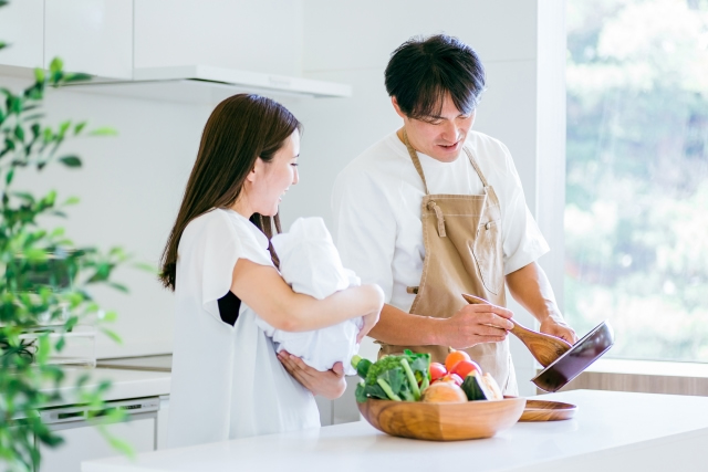 家族に料理をしてもらう